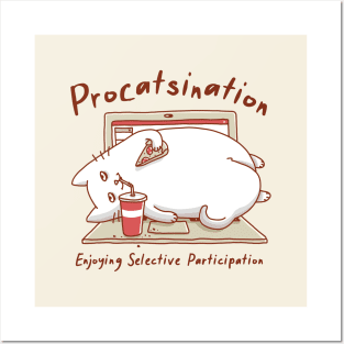 Procatsination Posters and Art